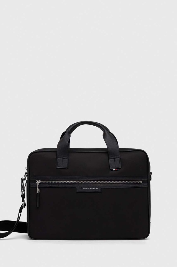 Tommy Hilfiger laptop táska textil fekete AM0AM11836