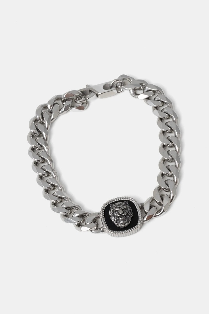 Náramek Guess přírodní kámen stříbrná JUMB04.001JW