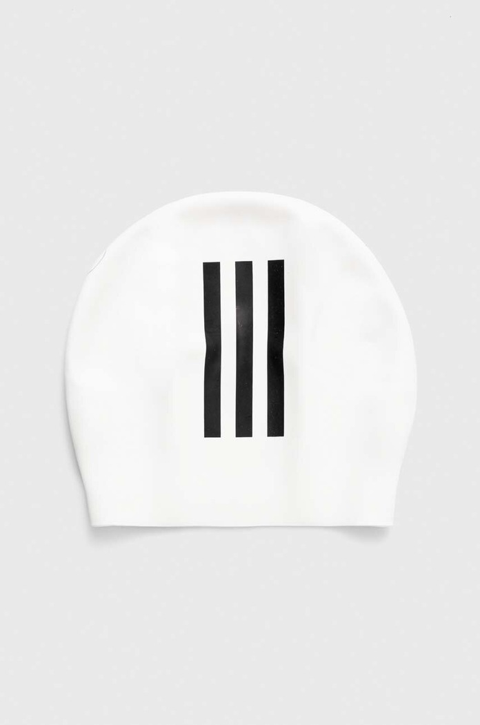 Plavecká čiapka adidas Performance 3-Stripes IU1902 biela SS24