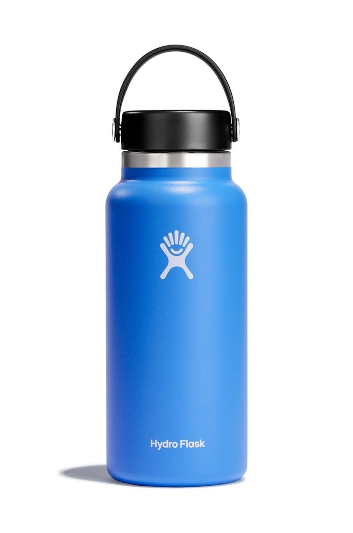 Hydro Flask sticla termica 32 Oz Wide Flex Cap Cascade albastru W32BTS482