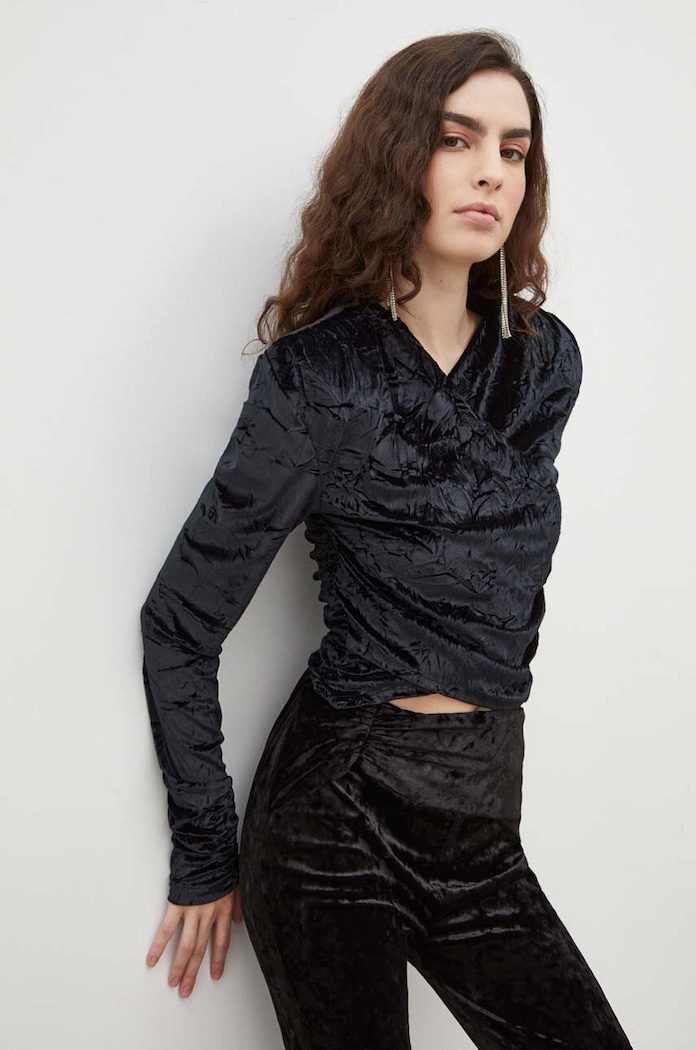 Gestuz longsleeve uni negru 10908309