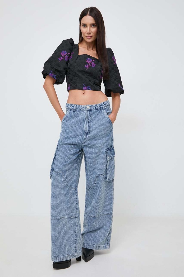 Halenka Custommade Saia 999442258 černá SS24