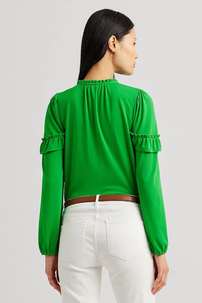 Lauren Ralph Lauren bluzka 200925743 zielony SS24