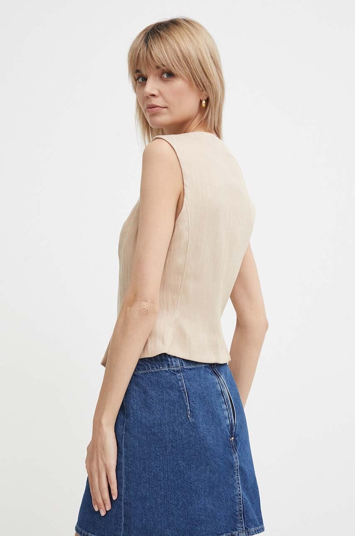 Odzież Dkny bluzka P4BATW65 beżowy