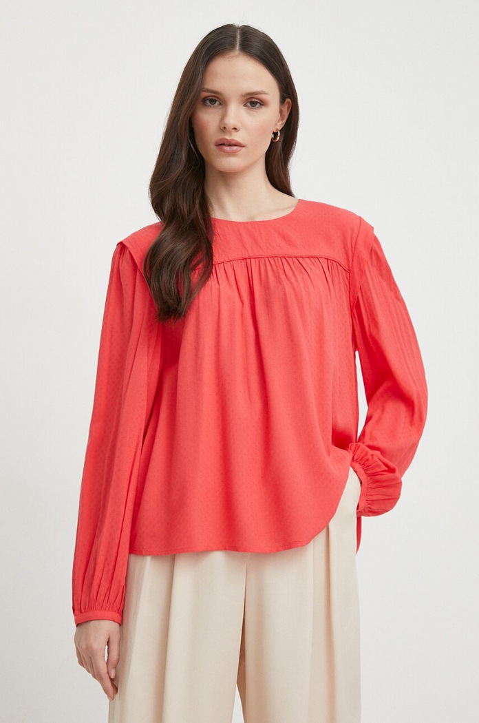 Μπλουζάκι Pepe Jeans BERENICE BERENICE μακρύ ροζ PL304725