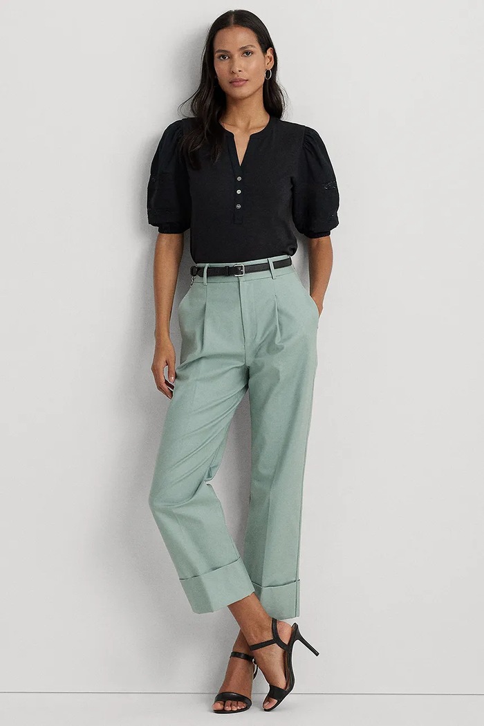 Odzież Lauren Ralph Lauren bluzka bawełniana 200933282 czarny