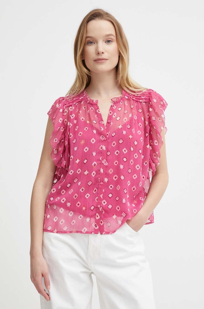 Košile Pepe Jeans MARLEY krátký růžová PL304798