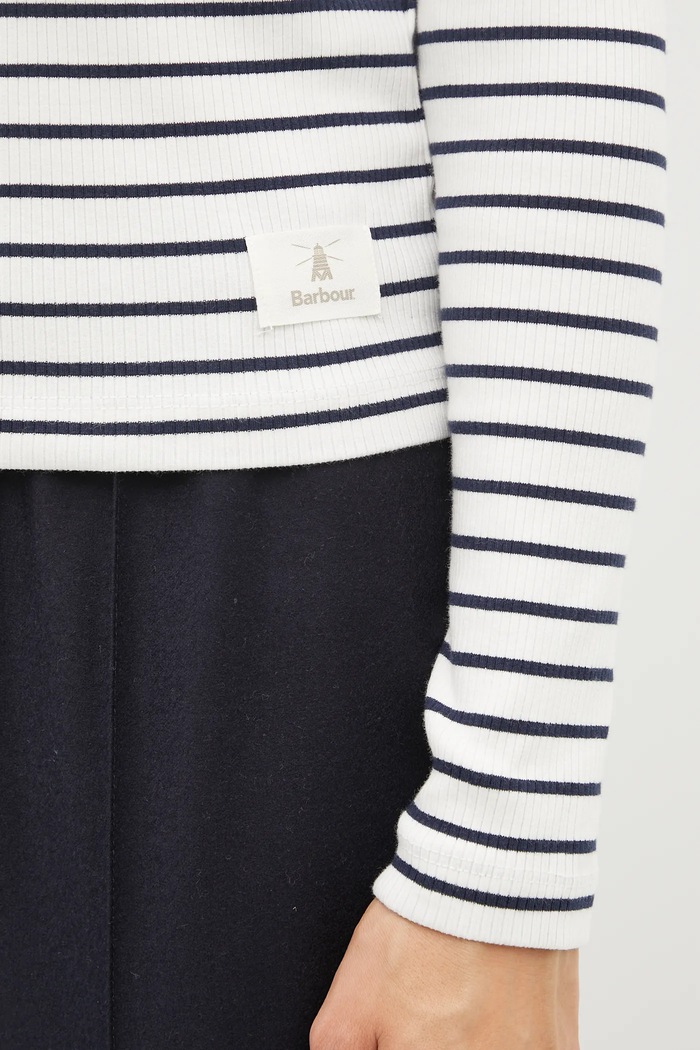 Barbour longsleeve biały LML0856