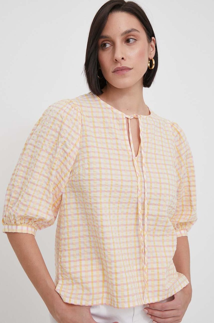 Bluza din bumbac Barbour LSH1609 bej