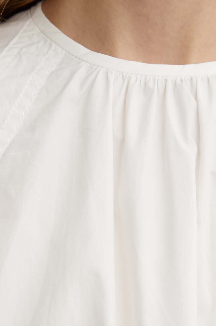 Bluzka bawełniana Weekend Max Mara biały 2415161032600