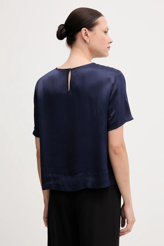 Îmbrăcăminte Sisley Bluza 52BZLQ075 bleumarin