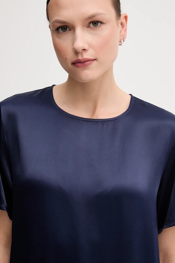 Bluza Sisley 52BZLQ075 bleumarin