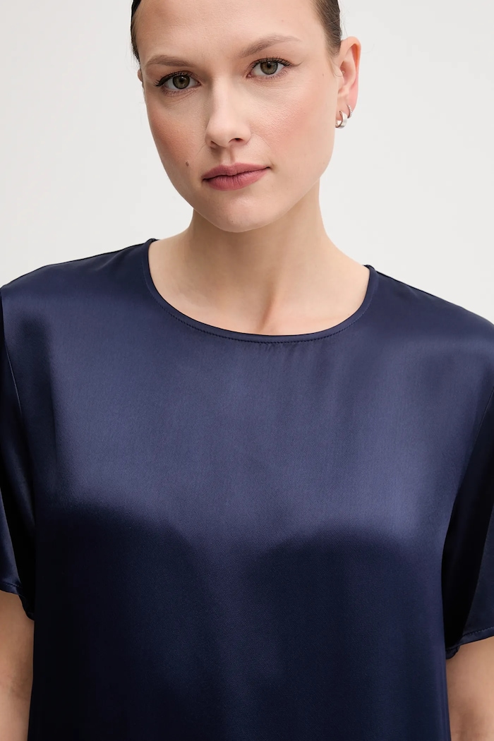 Bluza Sisley 52BZLQ075 bleumarin