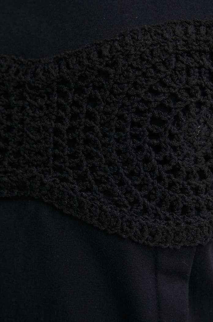 Sisley tricou din bumbac 3AIRL1053 negru
