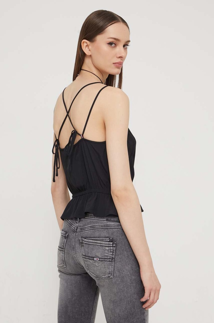 Ρούχα Μπλουζάκι Tommy Jeans DW0DW17802 μαύρο