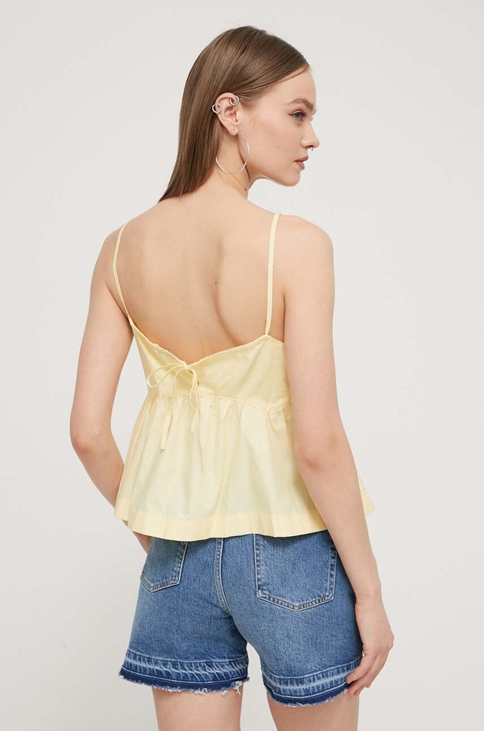 Îmbrăcăminte Tommy Jeans bluza din bumbac DW0DW17804 galben