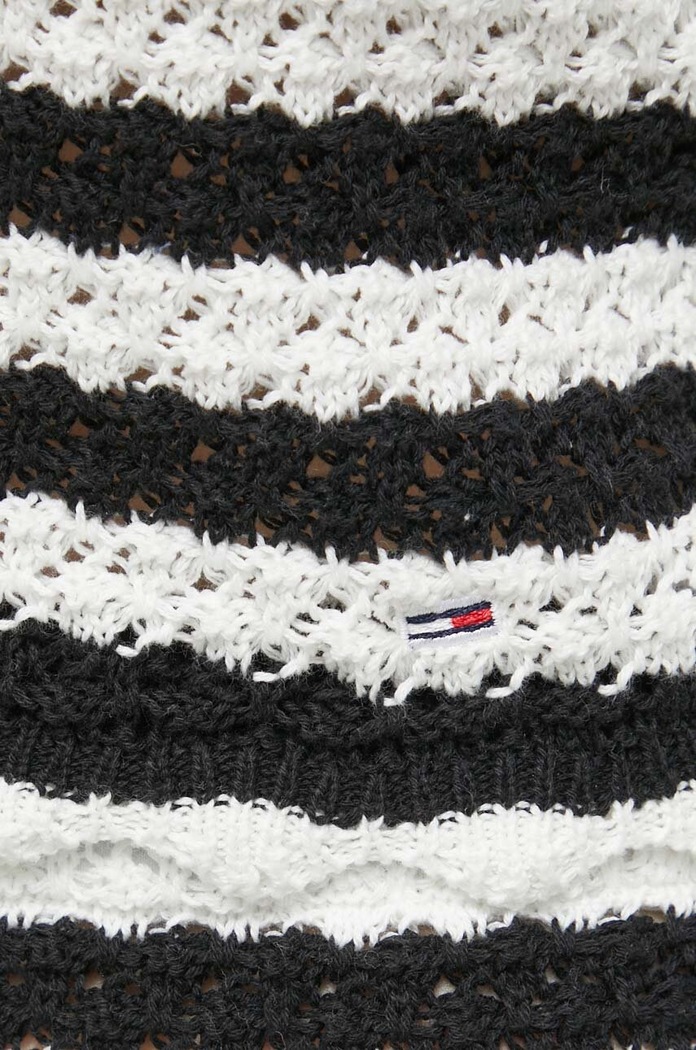 Bavlněný top Tommy Jeans DW0DW17757 černá