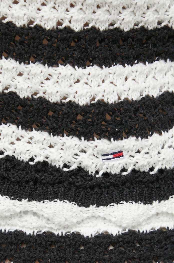 Bavlněný top Tommy Jeans DW0DW17757 černá