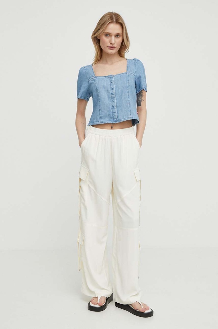 Levi's bluzka jeansowa A7332 niebieski SS24