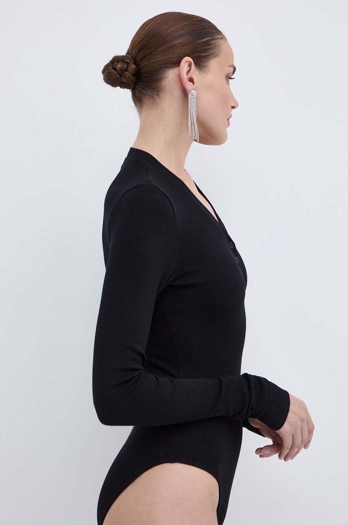 La Mania body CHLOE z elastanem czarny CHLOE