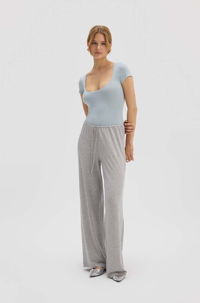 Body Saint Body SCOOP NECK BODYSUIT BLUE SB.532 modrá
