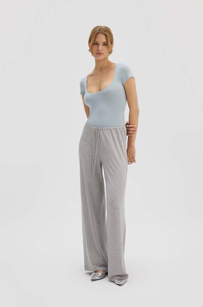 Body Saint Body SCOOP NECK BODYSUIT BLUE SB.532 modrá