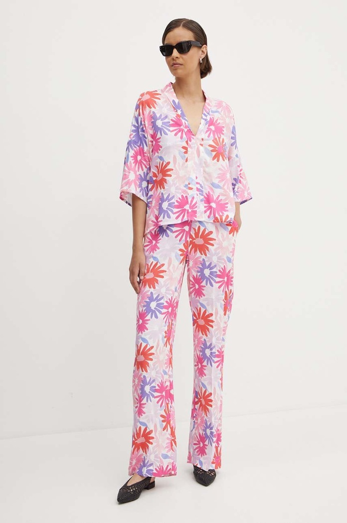 United Colors of Benetton bluzka 54EDDQ09E różowy SS24
