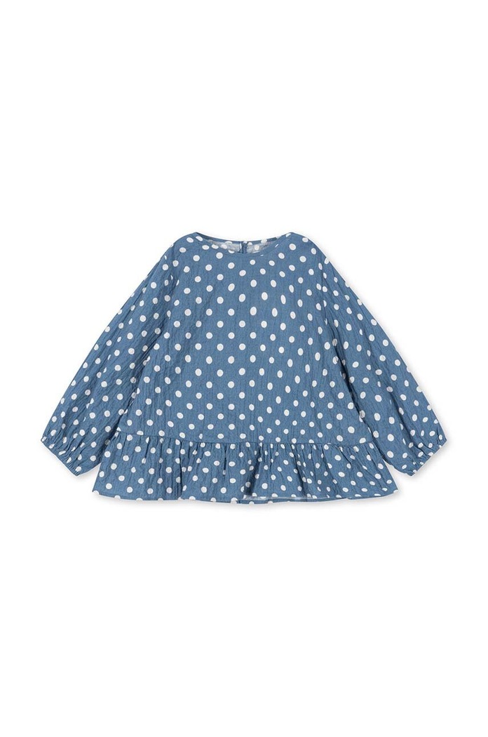 Konges Sløjd bluza de bumbac pentru copii KS100562 albastru SS24