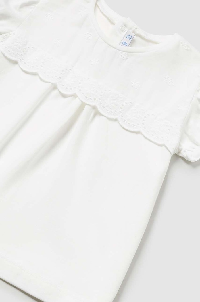 Fete Mayoral bluza bebe 1006.4E.Baby.PPYH alb