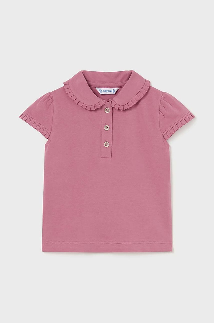 Dětské polo Mayoral propínací růžová 1101.4F.Baby.PPYH