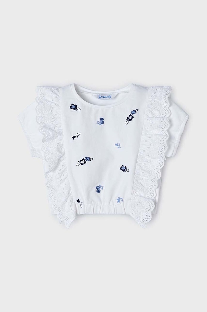 Παιδικό μπλουζάκι Mayoral 3088.6H.Mini.PPYH μπλε SS24