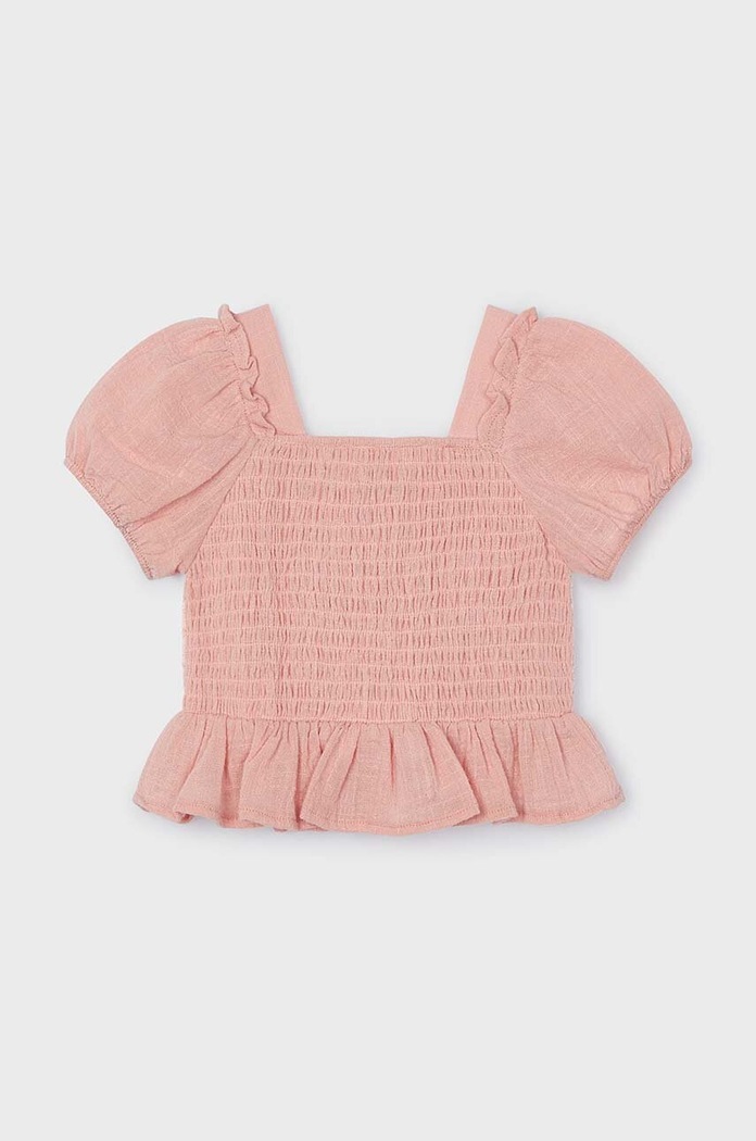 Dětská halenka Mayoral 3175.6D.Mini.PPYH béžová SS24