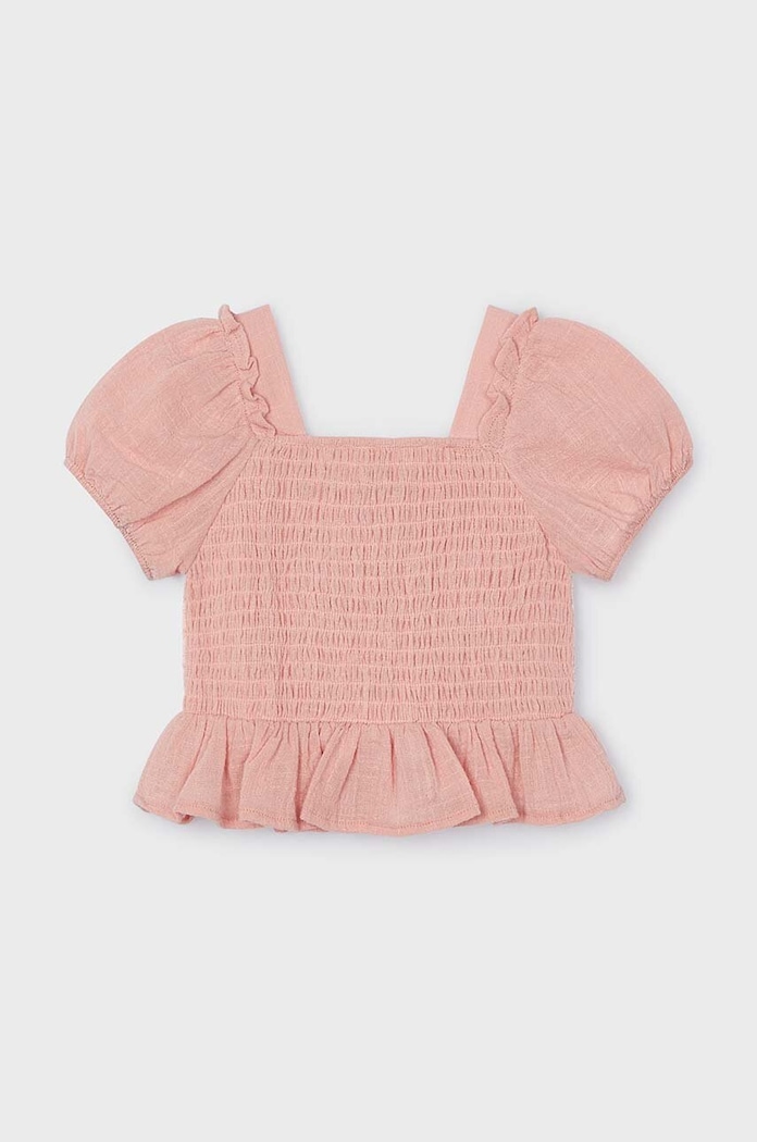 Dětská halenka Mayoral 3175.6D.Mini.PPYH béžová SS24