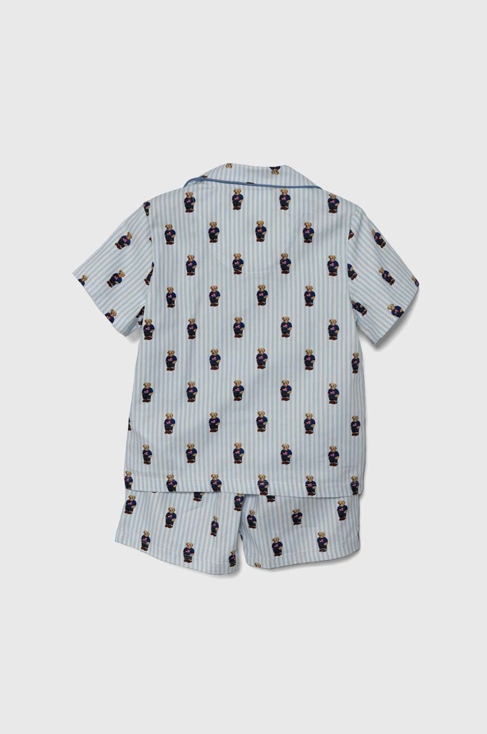 Polo Ralph Lauren gyerek pamut pizsama 8P0139 kék AA00