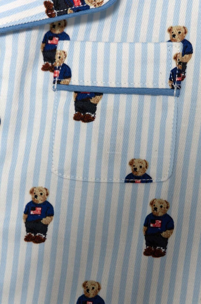 Polo Ralph Lauren gyerek pamut pizsama kék 8P0139