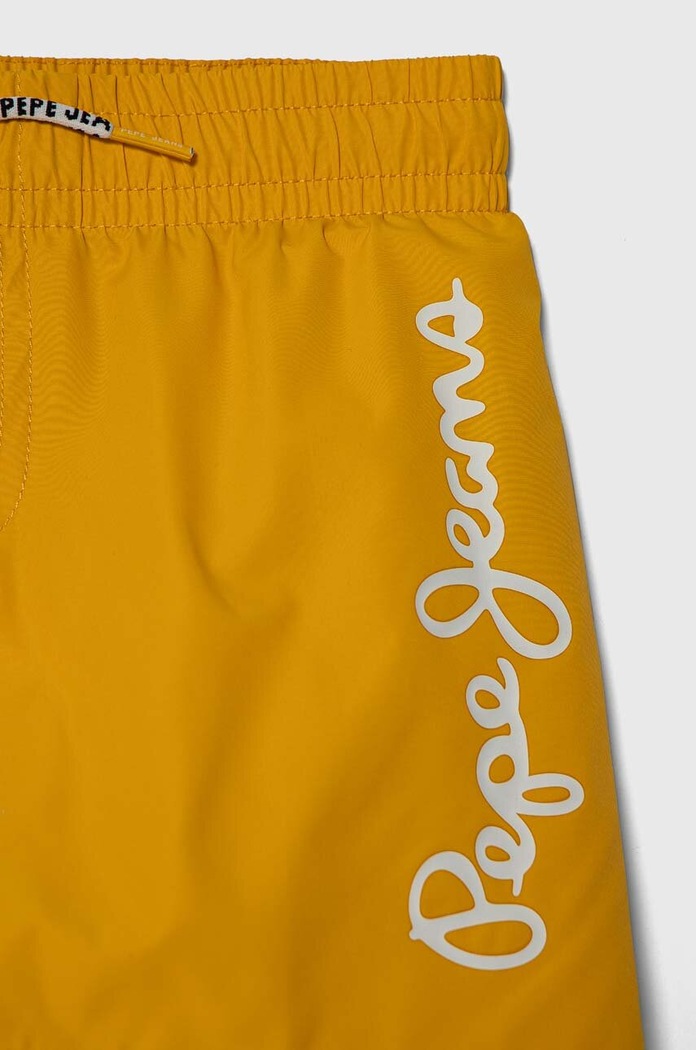 Chłopiec Pepe Jeans szorty kąpielowe dziecięce LOGO SWIMSHORT PBB10329 żółty