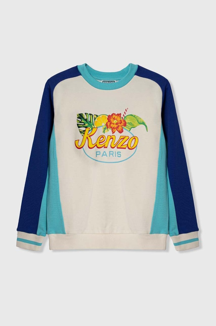 Kenzo Kids hanorac de bumbac pentru copii K60410.156.162 albastru SS24