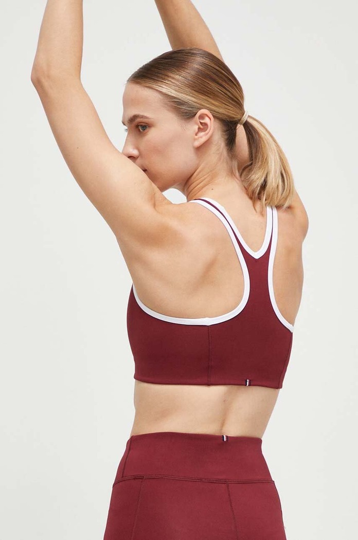 Oblečenie Športová podprsenka Tommy Hilfiger WW0WW41081 burgundské