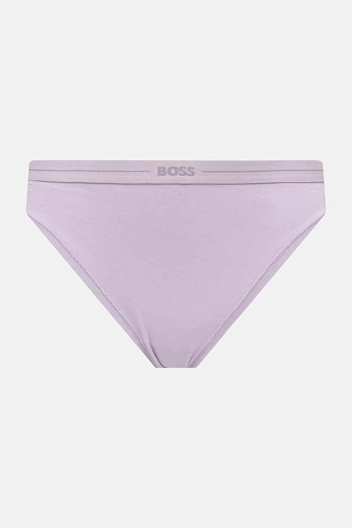 BOSS chiloți full brief de femei din bumbac 3P BRIEF pachet de 3 50510016 bej AA00