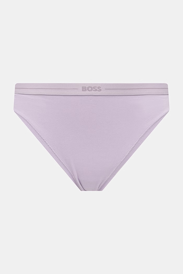 BOSS chiloți full brief de femei din bumbac 3P BRIEF pachet de 3 50510016 bej AA00