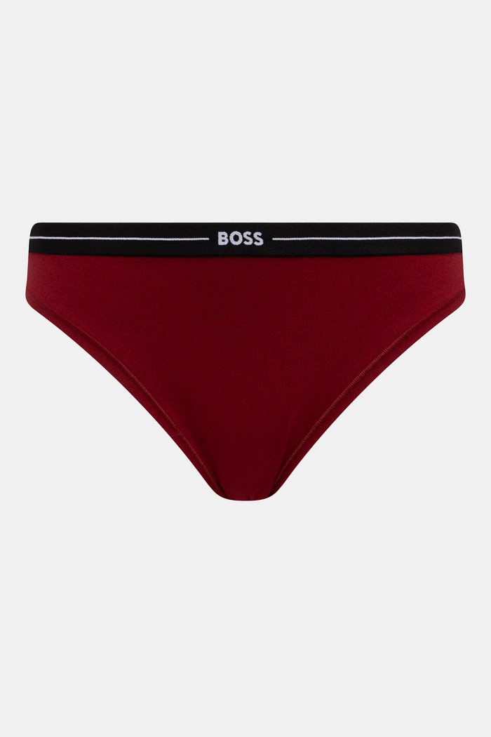 BOSS chiloți full brief pentru femei, din bumbac 3P BRIEF pachet de 3 50510016 negru AA00