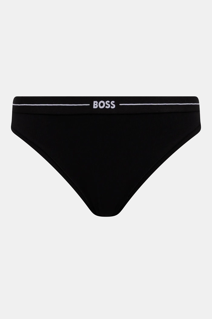 Îmbrăcăminte BOSS chiloți full brief pentru femei, din bumbac 3P BRIEF pachet de 3 50510016 negru