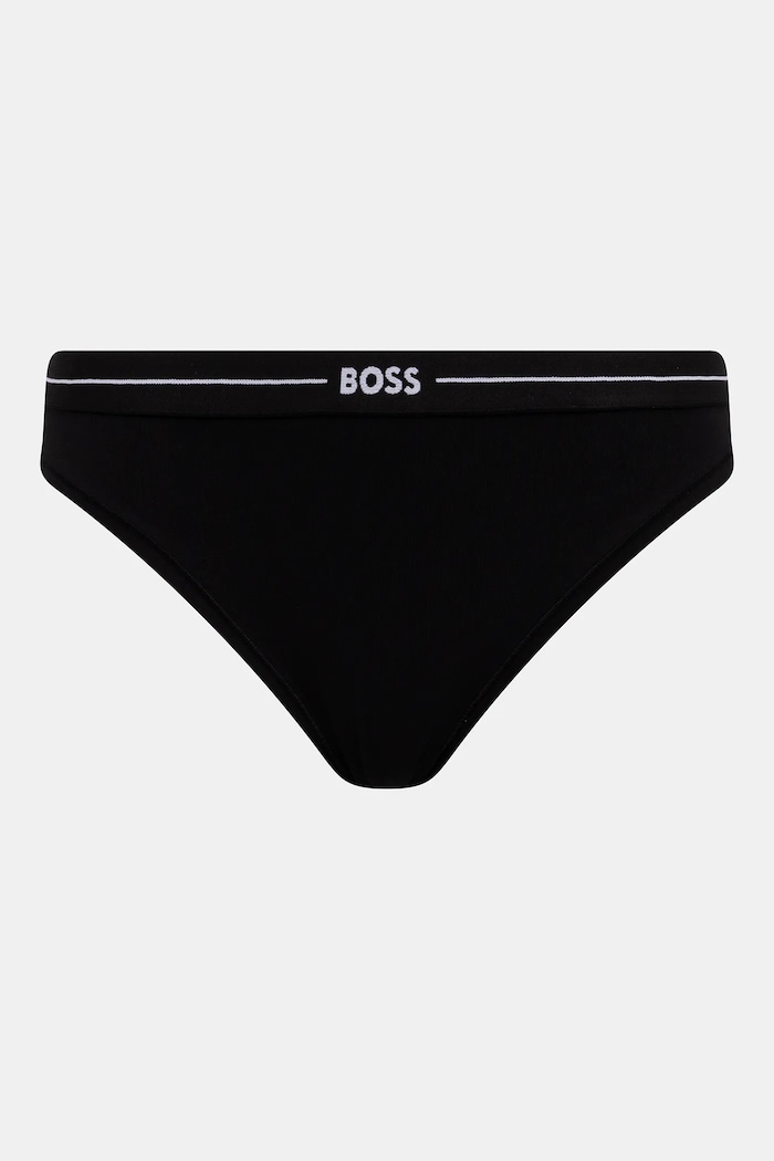 Îmbrăcăminte BOSS chiloți full brief pentru femei, din bumbac 3P BRIEF pachet de 3 50510016 negru