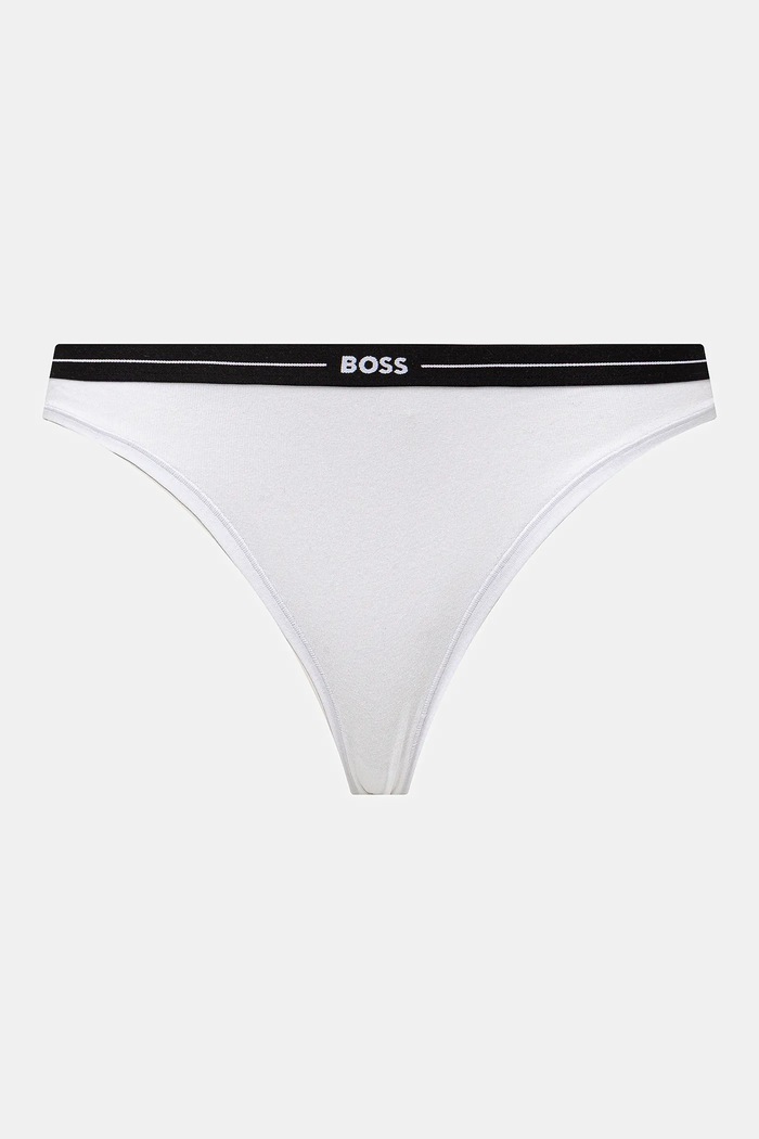 BOSS chiloți full brief de femei din bumbac 3P BRIEF pachet de 3 50510016 negru AA00