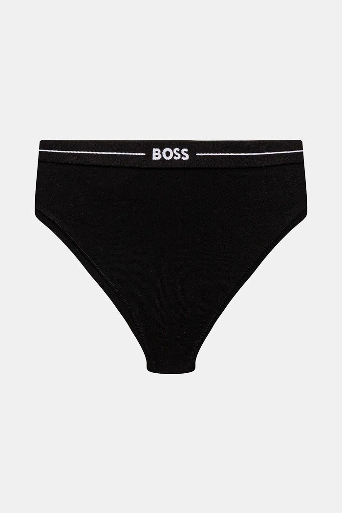 BOSS Chiloți g-string pentru femei din bumbac cu elastan 3P THONG pachet de 3 50510030 bej AA00