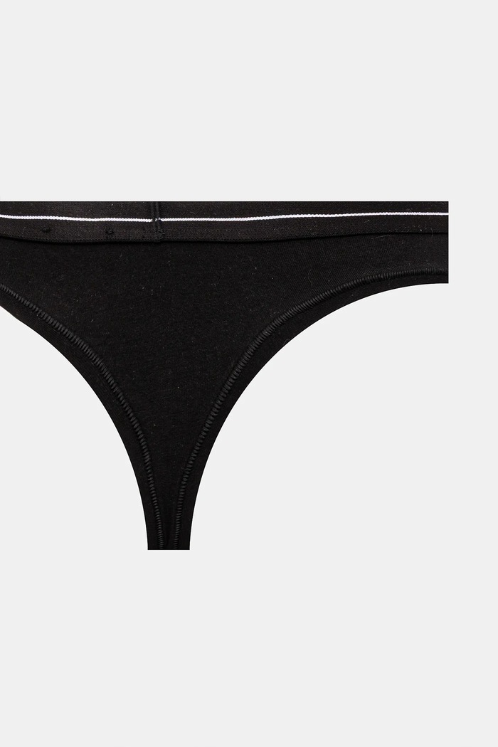 Chiloți g-string pentru femei din bumbac cu elastan 3P THONG pachet de 3 BOSS bej 50510030