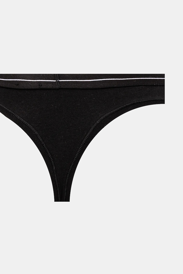 Chiloți g-string pentru femei din bumbac cu elastan 3P THONG pachet de 3 BOSS bej 50510030