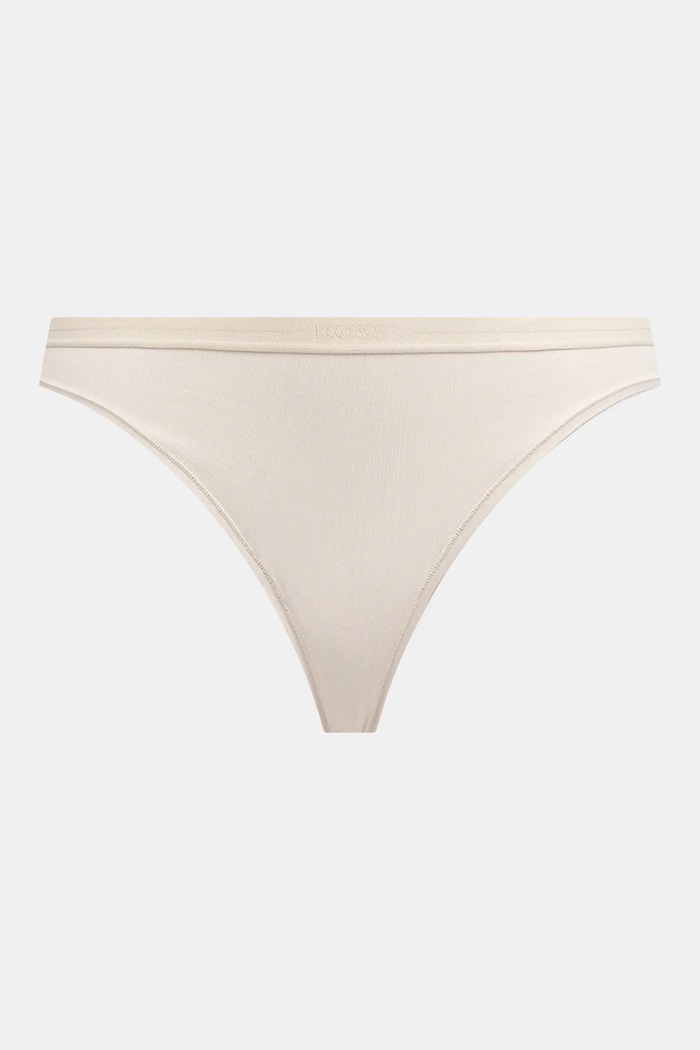 BOSS tangá dámske bavlnené s elastanom 3P THONG 3-pak 50510030