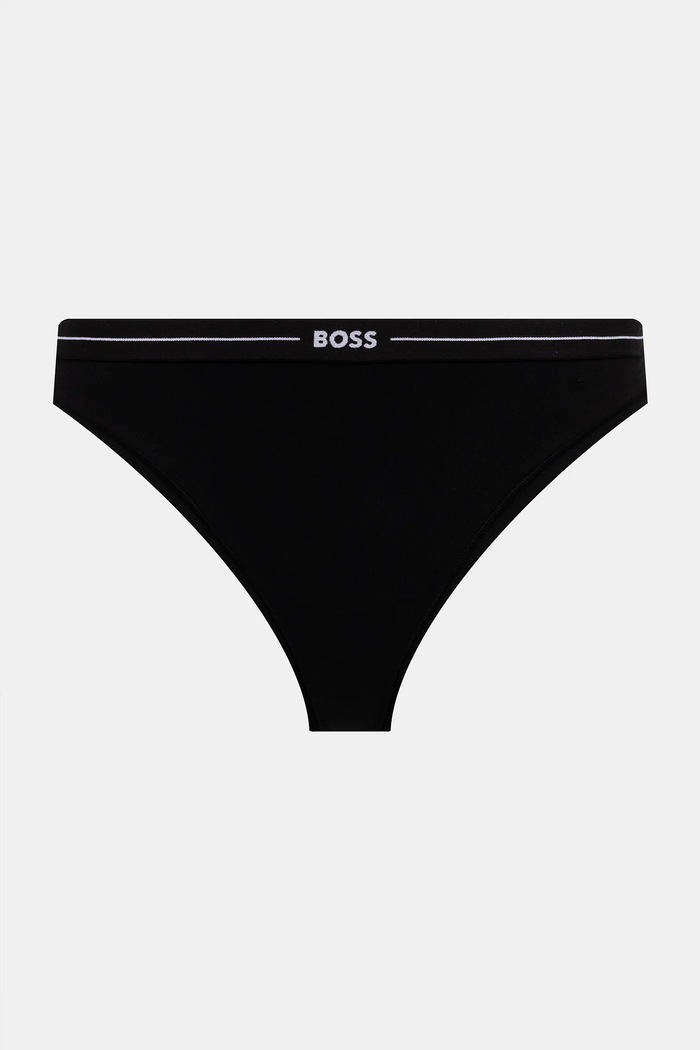 BOSS chiloți g-string femeiești din bumbac cu elastan 3P THONG pachet de 3 50510030 burgundia AA00