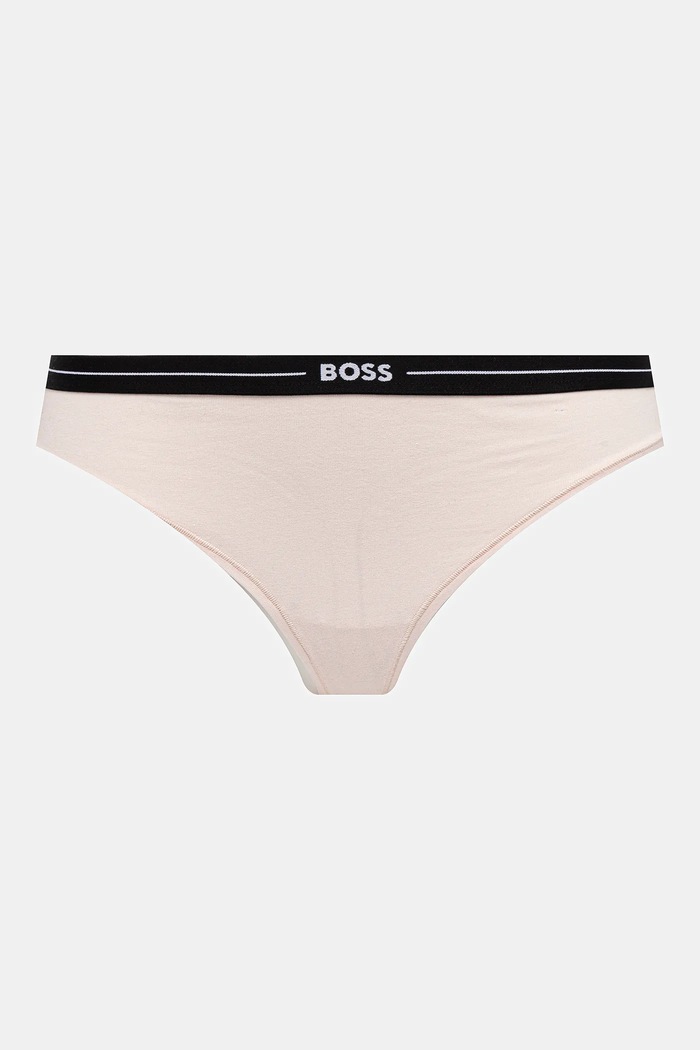 Îmbrăcăminte BOSS Chiloți g-string pentru femei din bumbac cu elastan 3P THONG pachet de 3 50510030 negru